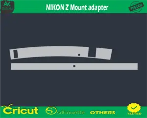 NIKON Z Mount adapter Skin Vector Template