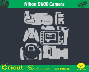 Nikon D600 Camera Skin Vector Template
