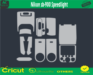 Nikon sb-900 Speedlight Skin Vector Template