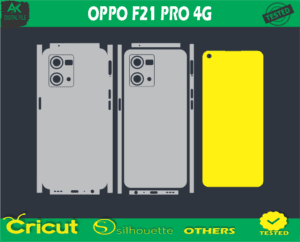 OPPO F21 PRO 4G mobile Skin Vector Template