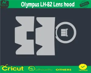 Olympus LH-82 Lens hood Skin Vector Template