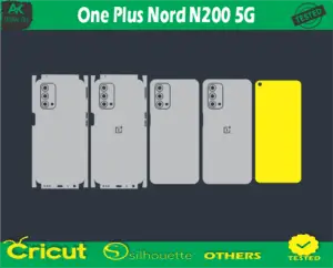 One Plus Nord N200 5G Skin Vector Template