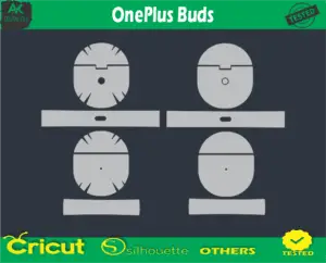 OnePlus Buds Skin Vector Template