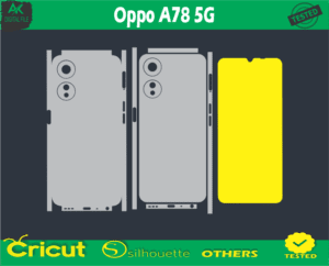 Oppo A78 5G Skin Vector Template