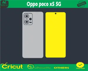 Xiaomi poco x5 5G mobile Skin Vector Template