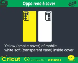 Oppo reno 6 cover Mobile Skin Vector Template