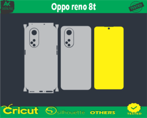 Oppo reno 8t Skin Vector Template