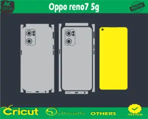 Oppo reno7 5g mobile Skin Vector Template