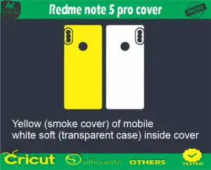 Redme note 5 pro Mobile cover Skin Vector Template