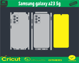 Samsung galaxy a23 5g mobile Skin Vector Template