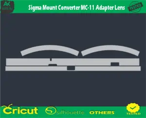 Sigma Mount Converter MC-11 Adapter Lens Skin Vector Template