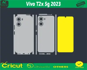 Vivo T2x 5g 2023 Skin Vector Template