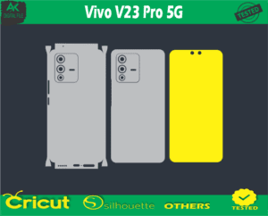 Vivo V23 Pro 5G Skin Vector Template