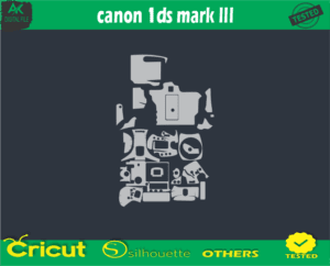 canon 1ds mark III Skin Vector Template