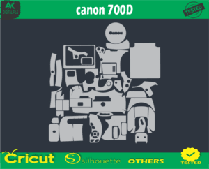 canon 700D Skin Vector Template