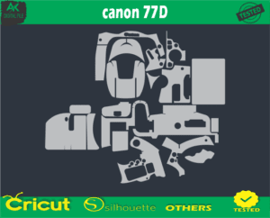 canon 77D Skin Vector Template