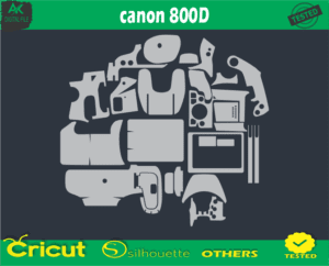 canon 800D Skin Vector Template