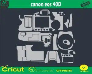 canon eos 40D Skin Vector Template