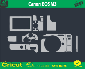 canon eos M3 Skin Vector Template