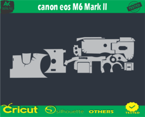 canon eos M6 Mark II Skin Vector Template