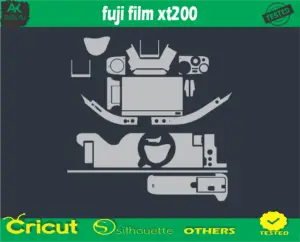 fuji film xt200 Skin Vector Template