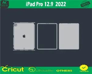 iPad Pro 12.9 2022 Skin Vector Template