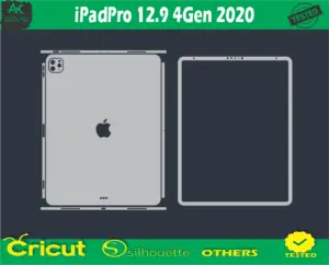 iPad Pro 12.9 4Gen 2020 Skin Vector Template