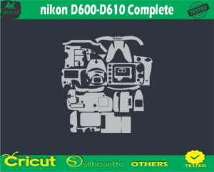 nikon D600-D610 Complete Skin Vector Template