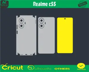 realme c55 Skin Vector Template