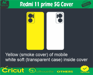 redmi 11 prime 5G Mobile Cover Skin Vector Template free
