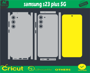 samsung s23 plus 5G mobile Skin Vector Template