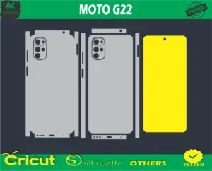 MOTO G22 Skin Vector Template