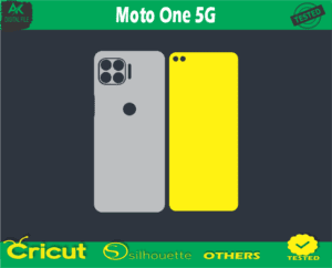 Moto One 5G Skin Vector Template