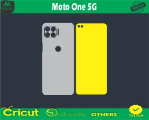 Moto One 5G Skin Vector Template