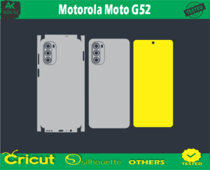 Motorola Moto G52 Skin Vector Template