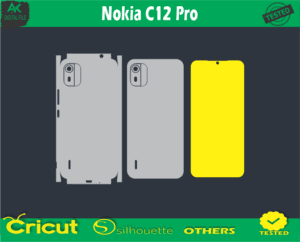 Nokia C12 Pro Skin Vector Template