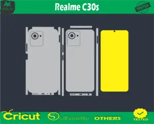 Realme C30s Skin Vector Template