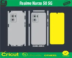 Realme Narzo 50 5G Skin Vector Template