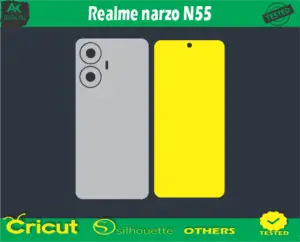 Realme narzo N55 Skin Vector Template