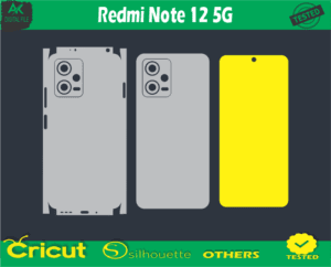Redmi Note 12 5G Skin Vector Template
