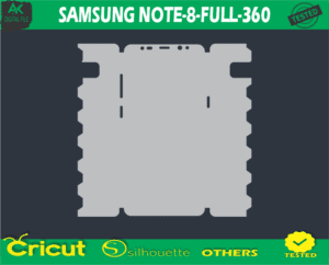 SAMSUNG NOTE-8-FULL-360 Template Skin Vector Template