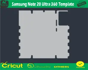 Samsung Note 20 Ultra 360 Template Skin Vector Template