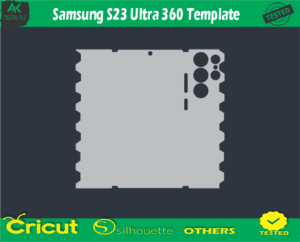 Samsung S23 Ultra 360 Template Skin Vector Template