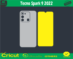 Tecno Spark 9 2022 Skin Vector Template