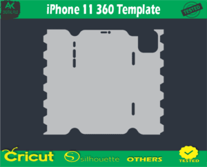 iPhone 11 360 Template Skin Vector Template