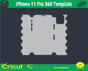 iPhone 11 Pro 360 Template Skin Vector Template