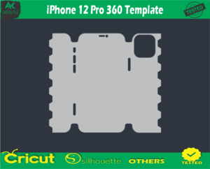 iPhone 12 Pro 360 Template Skin Vector Template