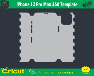 iPhone 12 Pro Max 360 Template Skin Vector Template