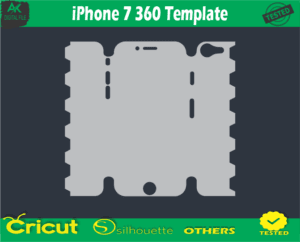 iPhone 7 360 Template Skin Vector Template