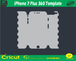 iPhone 7 Plus 360 Template Skin Vector Template